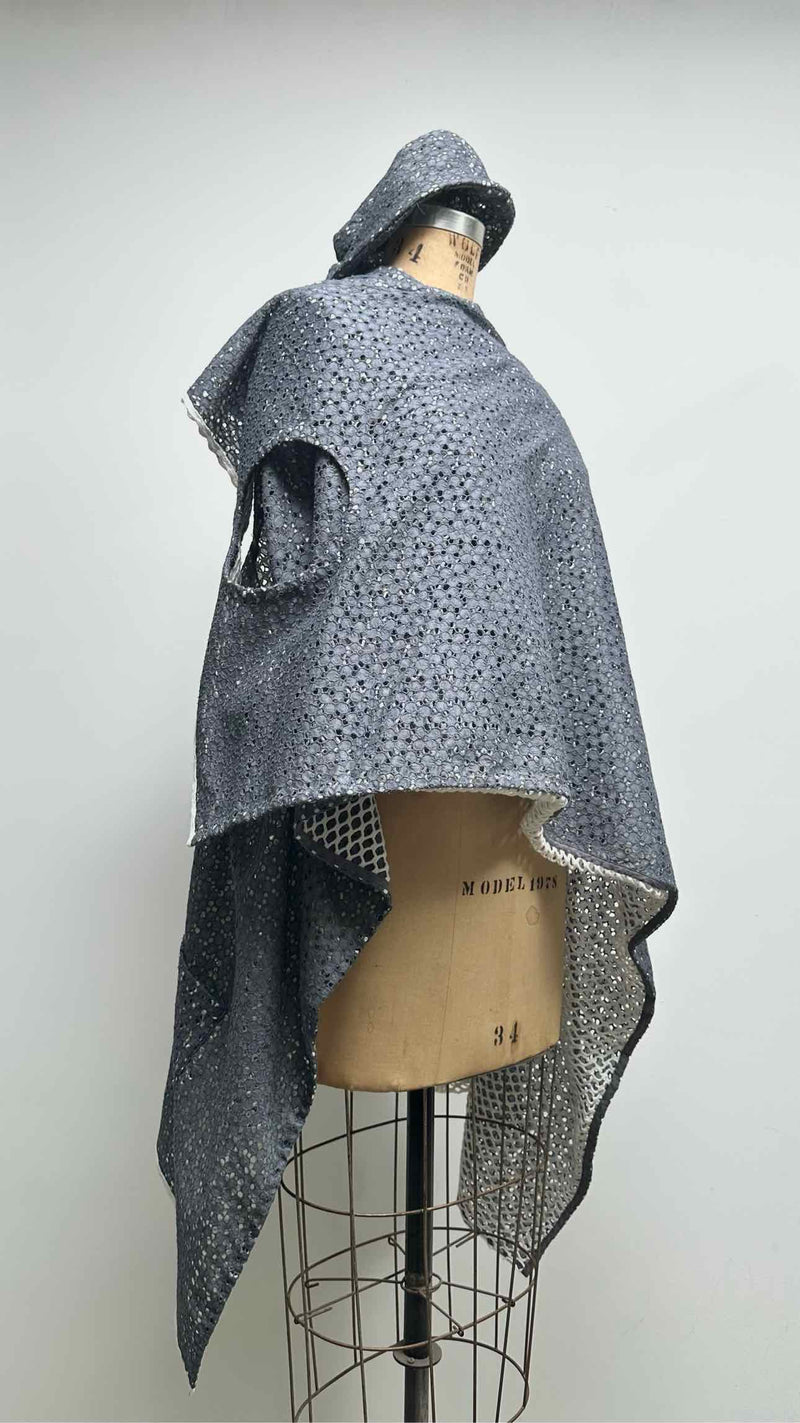 Andre Walker For Dover Street Market Reversible Lace Knit Wrap Cardigan