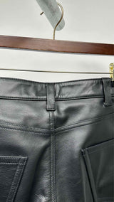 Sandro Leather Flare Pants