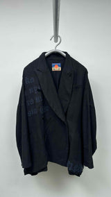 Blackmeans Oversized Jacquard Kimono Jacket