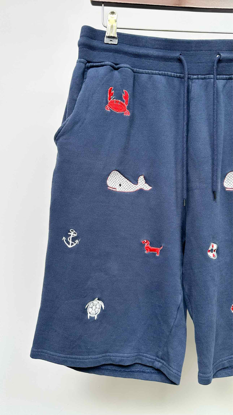 Thom Browne Embroidered Easy Shorts