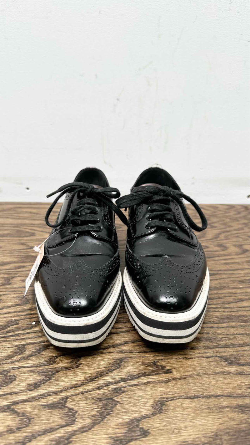 PRADA Platform Wing-Chip Shoes