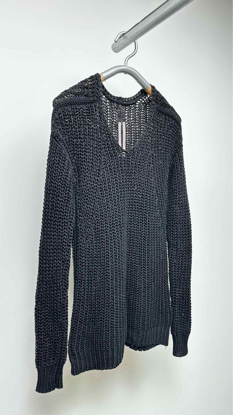 Rick Owens Oversized Loose-Knit Sweater