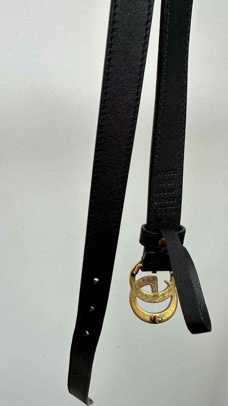 Gucci eather Logo Belt
